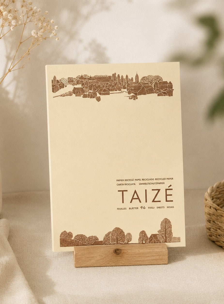 Briefpapierblock aus Graspapier - Dorf der Stille