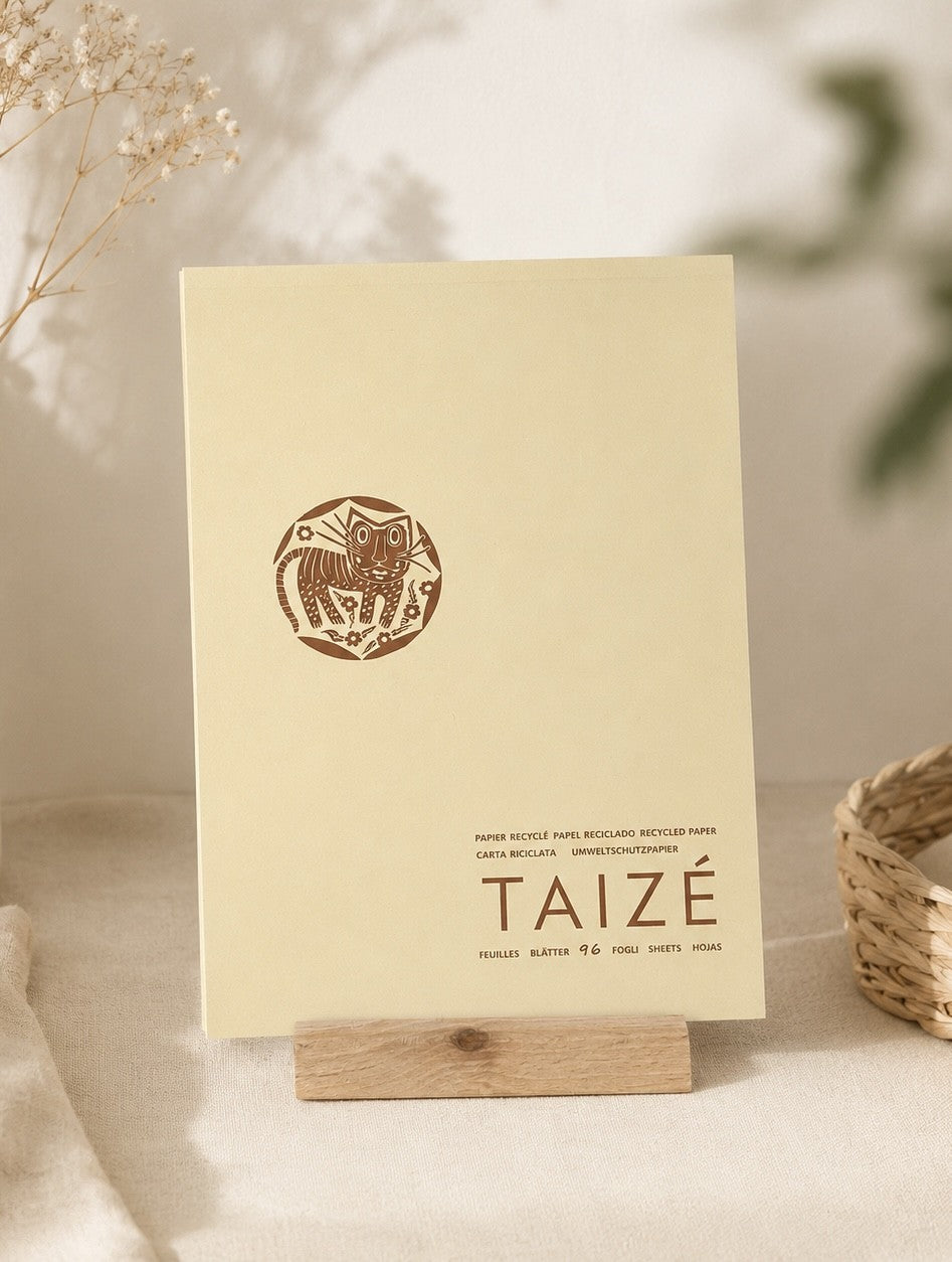 Briefpapierblock aus Graspapier - Katze