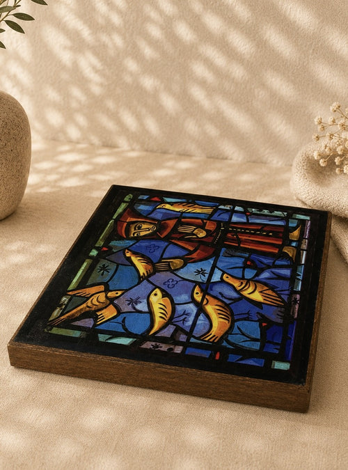 Andachtsbild „Franziskus und die Vögel“ – Spirituelle Miniatur