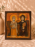 Andachtsbild "Christus und Abt Menas" - Groß