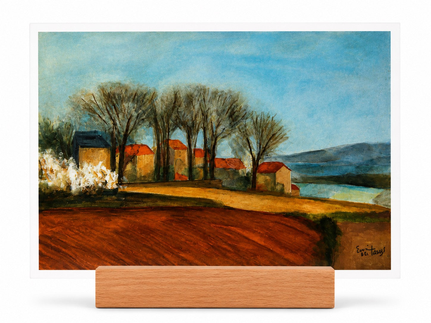 Postkarte – Landschaft am See