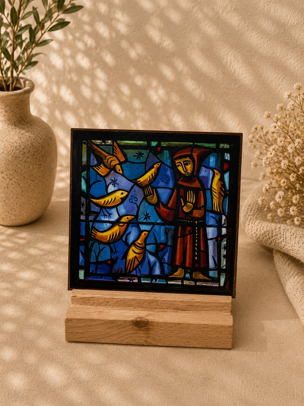 Andachtsbild „Franziskus und die Vögel“ – Spirituelle Miniatur