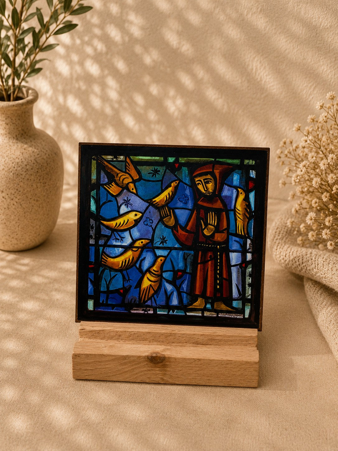 Andachtsbild „Franziskus und die Vögel“ – Spirituelle Miniatur