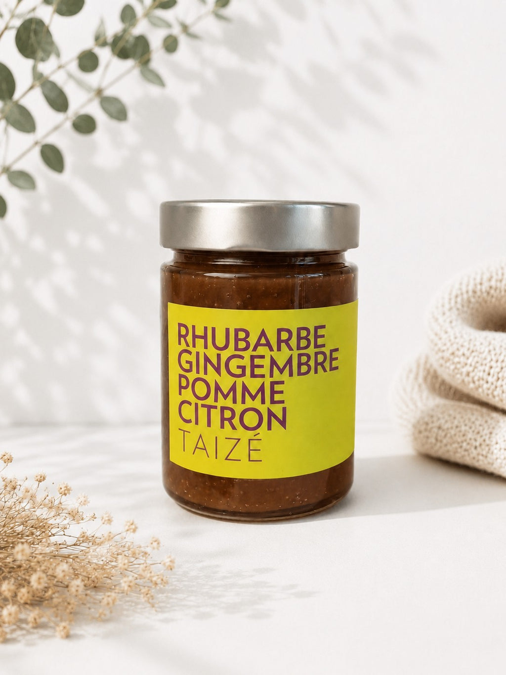 Rhabarber – Ingwer – Apfel – Zitrone Konfitüre aus Taizé