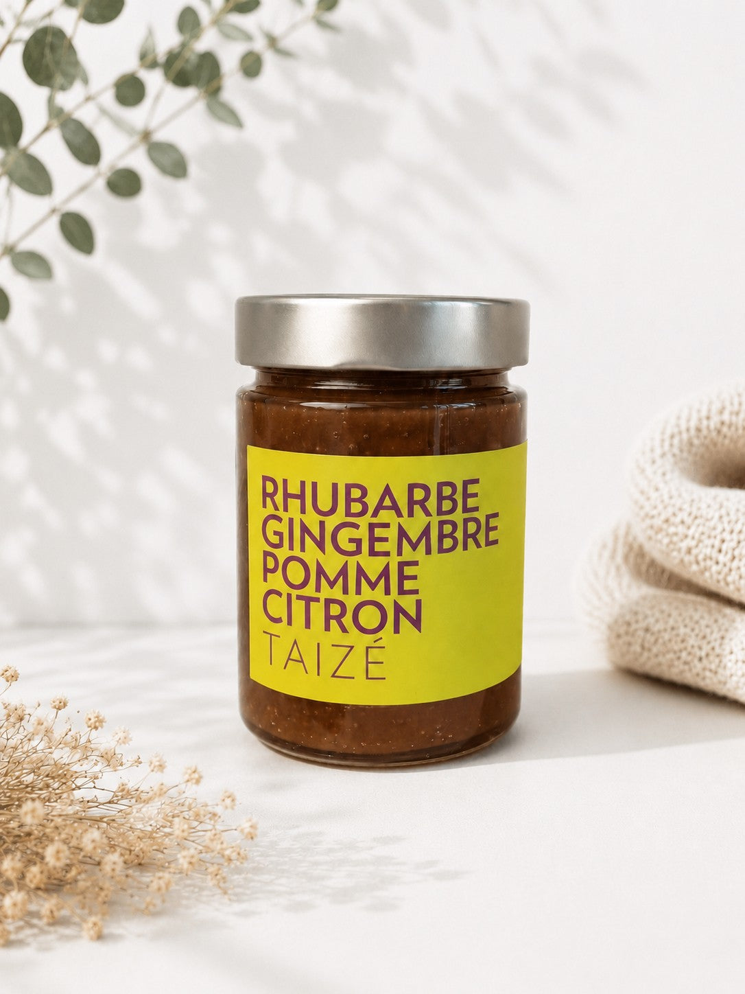Rhabarber – Ingwer – Apfel – Zitrone Konfitüre aus Taizé
