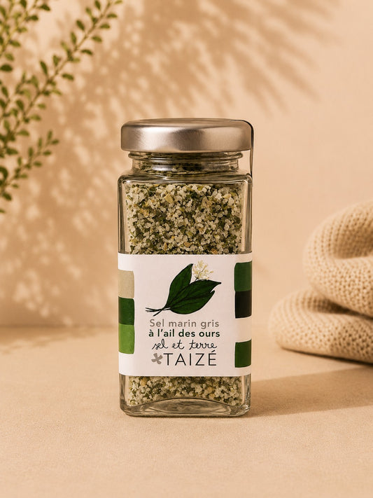 Preparado de sal especiada con ajo silvestre – Taizé